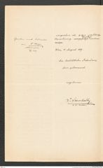 k.k. naturhistorisches Hofmuseum, Intendanzakten 1885-1896 (Hauer), Aktenzahl Z.539/1889, Seite 2